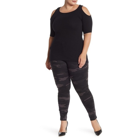 [18W] Democracy - Tummy Control Camo Print Pants - Picture 2 of 3